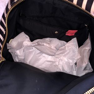 Kate Spade black and white striped back back!